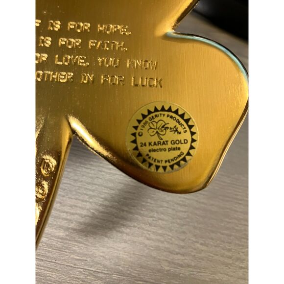 Gerity "Electro Plate" 24k gold shamrock - Picture 3 of 4
